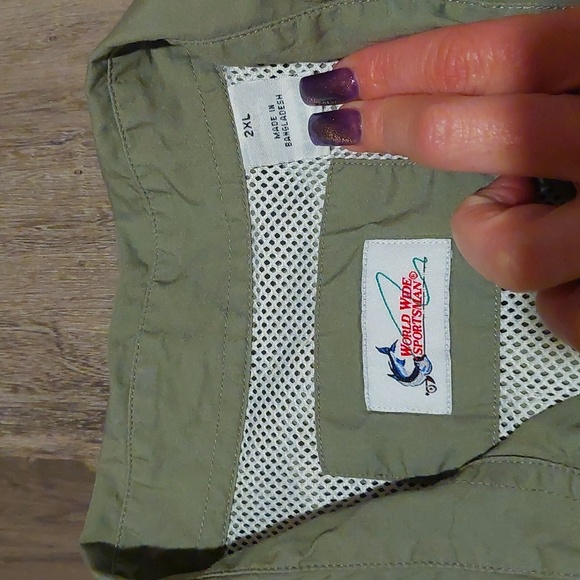 Men's World Wide Sportman Button Down Short Sleeve Shirt Size 2XL - Picture 4 of 9